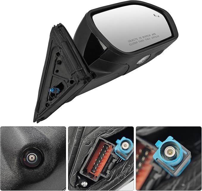 Right Passenger Side Mirror Compatible with Ford Explorer 2020-2025 With Power Folding Power Adjust Blind Spot Puddle Light Turn Signal Mirror Memory Camera Replace MB5Z17682CC (13+1 Pins)