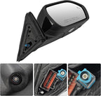 Right Passenger Side Mirror Compatible with Ford Explorer 2020-2025 With Power Folding Power Adjust Blind Spot Puddle Light Turn Signal Mirror Memory Camera Replace MB5Z17682CC (13+1 Pins)