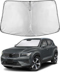 Windshield Sunshade Compatible for Volvo XC40 2019-2024 2025 2026, Sun Visor for Front Windshield & Window Sun Shade Cover, UV Heat Blocker & Protector, Car Accessories