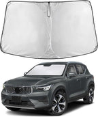 Windshield Sunshade Compatible for Volvo XC40 2019-2024 2025 2026, Sun Visor for Front Windshield & Window Sun Shade Cover, UV Heat Blocker & Protector, Car Accessories