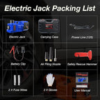 Electric Car Jack Kit with Hydraulic Lift 5-Ton, Tire Inflator Heavy-Duty 12V Floor Jack for Sedans,SUVs,MPVs & Trucks.Ideal for Tire Changes & Garage Repairs (Without Wrench)