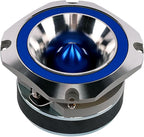 Heavy Duty Super Tweeter (ATR-4053-BLUE), 400 Watts, Die Cast Aluminum Frame, Candy Blue, Diamond Chrome Cutting Fnish, 1.5” Kapton Voice Coil, 4-8 Ohms