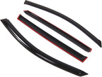 Outside Mount Window Vent Visors Rain Guards Compatible with Acura MDX 2007-2013 | Side Window Wind Deflectors Rain Shields | Smoke Tinted, 4 Pcs Set, DGWV-002