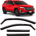 Voron Glass in-Channel Extra Durable Rain Guards for ChevyTraverse 2018-2023, Window Deflectors, Vent Window Visors, 4 Pieces - 220118