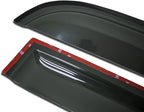 WV-175 Outside Mount Window Visor Deflector Rain Guard Dark Smoke 2-pc Set, Compatible with 2008-2011 Ford Focus Coupe