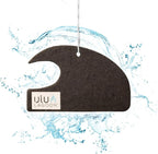 Hanging Car Air Freshener | Tropical Beach Coconut Surf Wax Scent Mini Wave | Long Lasting Car Freshener, Closet and Beyond | Made In USA | 3 Pack (Black)