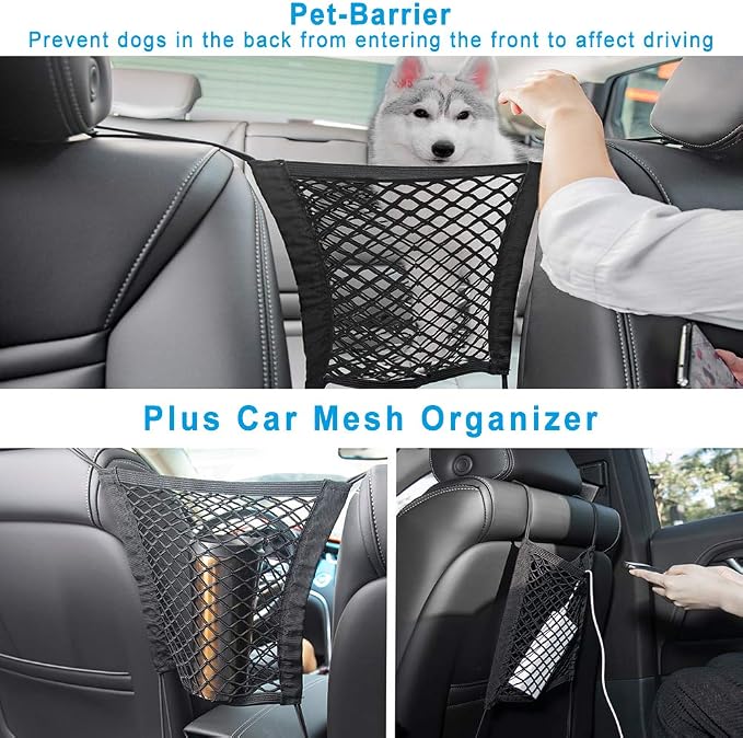 Deluxe More Durable Waterproof Backseat Protector, High Heat Resistant and Nonslip Back Seat Cover for Dogs Kids, Universal Size Fits Cars, Trucks, SUVs