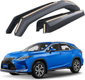 Goodyear Shatterproof in-Channel Window Deflectors for Lexus RX 350, RX 450H 2016-2022, Rain Guards, Window Visors for Cars, Vent Deflector, Car Accessories, 4 pcs - GY008425