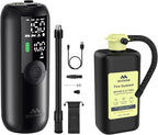 LP1 Bike Pump Portable Air Compressor, Tire Inflator for Car, 1 Minute Inflation, 150PSI Air Pump for Car Tires, Bikes, Motorcycles, Balls - with Digital Pressure Gauge