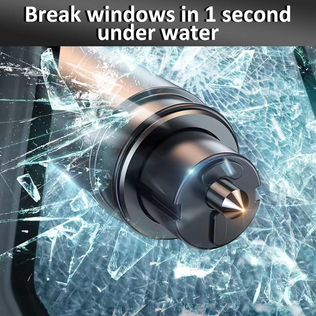Emergency Safe Hammer — Car Window Glass Breaker & Belt Cutter