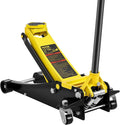 2.5 Ton Low Profile, Heavy-Duty Steel Racing Floor Jack with Dual Pistons Quick Lift Pump, Lifting Range 3.64"-19.49"