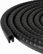 Edge Trim Black Small, Fits Edge 1/16 to 1/8 Inch, Length 10 Feet (3 Meter)
