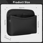 Car Seat Side Storage Pocket, Small Car Seat Organizers PU Leather Car Console Organizer Pocket Multifunctional Console Side Organizer Bag for Phone, Keys, Sunglass, Wallet, 1Pack
