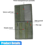 ZIMISI Molle Car Visor Organizer, Tactical Sun Visor Panel Organizer with Elastic Strap, Nylon Sunshade Storage Pouch with Magic Strap for Pen Card Sunglass, Fits for Car, SUV, Truck (Army Green)