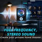 3000W Under Seat Subwoofer with Amp 10" Slim Powered Car Audio | 3-Way Full Range Sound with RGB Beat Sync LED, Bass Boost, Low Pass Filter, Plug & Play Design for Trucks SUVs and Cars