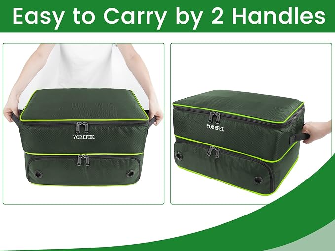 2 Layer Golf Trunk Organizer, Golf Gifts for Men with Separate Ventilated Compartment for 2 Pair Shoes, Waterproof Car Trunk Locker for Balls, Tees, Clothes, Gloves, Gifts for Golfers