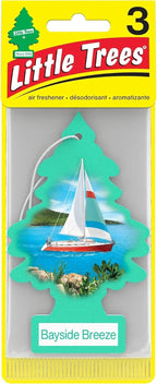 Cardboard Hanging Car, Home & Office Air Freshener, Bayside Breeze (Pack of 6)