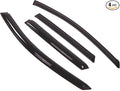 Outside Mount Window Vent Visors Rain Guards Compatible with Nissan Rogue 2009-2013 | Side Window Wind Deflectors Rain Shields | Smoke Tinted, 4 Pcs Set, DGWV-353