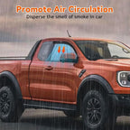 Window Visor Rain Guards Compatible with 2019-2023 Ford Ranger Super/Extended Cab with 2 Half Size Rear Doors, Tape-On Wind Deflectors Vent Visors for Trucks Accessories