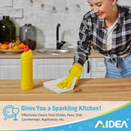AIDEA Microfiber Cleaning Cloth White 20PK, Cleaning Rags, 11.5"x 11.5" | Microfiber Towel for Cars, Lint Free Cloth, Kitchen Towels Dusting Cloth, Wash Cloths, Dish Rags for Home, Kitchen