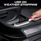 VIKING Car Detailing Brush Set for Car Cleaning Kit, Multi-Purpose Interior Car Cleaner Brush Set for Interior Detail, Includes Medium Bristles and Stiff Bristles, 4 Pack, Black/White