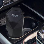 Car Trash Can, Car Trash Bin with Lid, Car Accessories for Women Interior, Car Garbage Can with Additional 2 ABS Hooks and 60pcs Trash Bags, Suitable for Home, Office, Car Organizer, Black