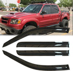 4pcs Original Shatterproof Side Window Wind Deflectors for Explorer 91-01,Tape-on Rain Guard Sets,Window Visors for Cars,Vent Deflector for 91-01 Explorer 01-05 Sport Trac 97-01 Mountaineer 94074