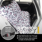 Car Seat Cover Protector Front Seats,for Gym Workout,Running,Swimming,Beach and Hiking,Waterproof Sweat Towel Bucket Seat Covers for Trucks SUV Jeep (Leopard Print)