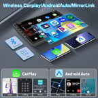 5Ghz WiFi 2G+64G Android 15 Radio for Jeep Compass Patriot 2010-2016 Car Stereo with Wireless Carplay Android Auto,5.0 Bluetooth,10inch IPS Touchscreen,GPS,FM/RDS SWC AHD Backup Camera MIC