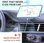 for MagSafe Car Mount Charger iPhone Wireless Car Charger, Stick on Dashboard Magnetic Phone Holder Mount for iPhone 17 Pro Max 16 15 14 Series, 15W Fast Charging, Aluminum Shell