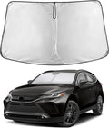 Windshield Sunshade Compatible for Toyota Venza 2021 2022 2023 2024 Sun Visor for Front Windshield & Window Sun Shade Cover, UV Heat Blocker & Protector, Car Accessories