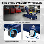 2.5 Ton (5,000 lb) Low Profile Hydraulic Trolly Jack, Blue, AT825051UR