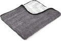 Gauntlet Car Drying Towel, Ultra-Absorbent 70/30 Blend Korean Microfiber, Dries Vehicles Faster Without Scratching, 900 GSM, 30x36 Inches, Ice Grey/Grey, 1-Pack