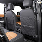 Seat Back Protector,Shields Seat Backs from Kicks and Adds Storage | kick mats back seat protector easy to install and clean, well-crafted, sturdy, durable and stylish.2 Pack