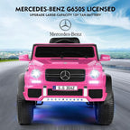 JOYLDIAS Ride On Cars, Licensed Mercedes-Benz Maybach G650S, 12V7AH Battery Powered Toy Electric Car for Kids W/LED Underglow Lights,Remote Control, 2 Motors, 3 Speeds, Music, Bluetooth,Horn,Pink