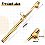 10 Pack Dual Head Tire Pressure Gauge Heavy Duty Air Pressure Tire Gauge for Auto Truck Car RV Van Gage Range 10-150PSI, 1-10Bar (Gold)