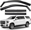 Window Deflectors Smoke Tinted In-Channel Side Window Vent Visor Deflectors Rain Guards Compatible with GMC Yukon XL 2021-2026 - 4pcs. GW0607