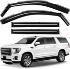 Window Deflectors Smoke Tinted In-Channel Side Window Vent Visor Deflectors Rain Guards Compatible with GMC Yukon XL 2021-2026 - 4pcs. GW0607