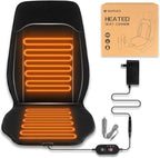 Heated Seat Cover with Fast Heat Warmer, Large Size Winter Seat Cushion Heating Pad Warm Christmas Holiday Gift for Home Office Winter, 3 Models Setting, Black