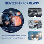 Driver Left Side Mirror Glass - Compatible with Chevy & GMC Vehicles - Equinox 2018-2024, Terrain 2018-2024, with Heated/Blind Spot Detection, w/o Auto Dimming, Replace# 23406428