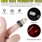 4 PCS USB LED Car Interior Atmosphere Lamp, Plug-in USB Decor Night Light, Portable Auto Ambient Lighting Kit, Universal Vehicle Interior Accessories for Most Cars (2 Red+2 Purple)