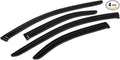 WV-462 Outside Mount Window Visor Deflector Rain Guard Dark Smoke 4-pc Set, Compatible with 2007-2016 Toyota Tundra Double Cab/Extended Cab