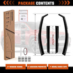 in-Channel Rain Guards Fit for Hyundai Tucson 2022 2023 2024 2025 2026, Durable Side Windows Rain Guard Wind Deflectors 2022-2026 Tucson Rain Guard Black 4 PCS