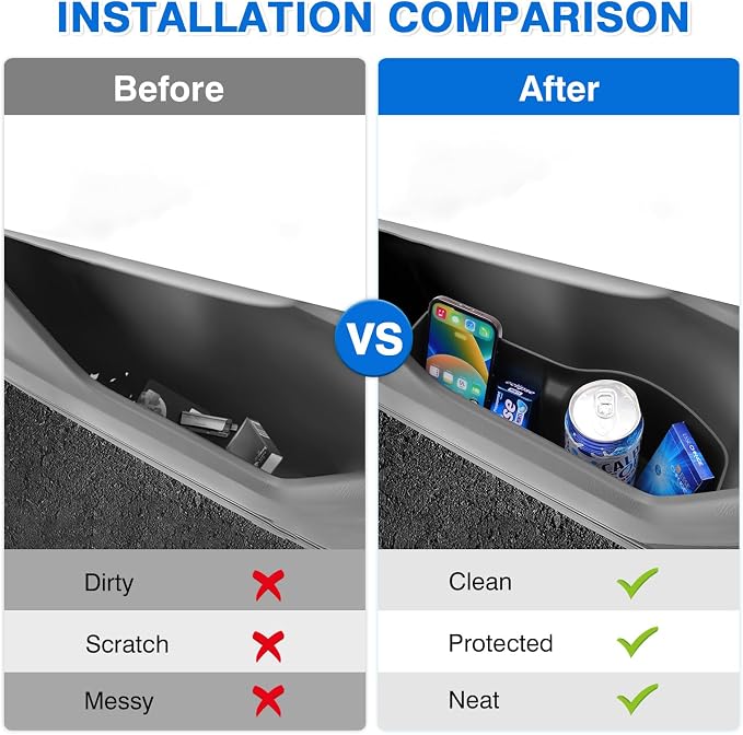Car Door Side Storage Box and Trash Can for 2023-2026 Honda CRV Accessories Front Rear Door Insert Tray Organizer Door Slot Storage Protector Garbage Bin with Trash Bags 6PCS