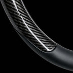 Leather Steering Wheel Cover for Chevy Silverado 1500 2500 3500, 14.5-15 inches Car Steering Wheel Cover with Non-Slip Breathable (Carbon Black)