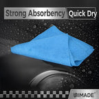 Shop Towel Rag, 200 Pack Reusable Rags Bulk Microfiber Cleaning Cloth Lint Free Towels for Car Kitchen Automotive Bar Mechanic Restaurant Garage, 11.5"x 11.5", Blue