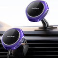 for MagSafe Car Mount Charger, 15W Fast Charging Magnetic Wireless Car Charger Phone Holder Mount Fits iPhone 15 Pro Max Plus 14 13 12 Mini MagSafe Case - Purple