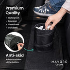 2 Pack, 1 Gallon Car Trash Can | Waterproof Collapsible Pop-Up Car Bin (2 Pack, 1 gal)