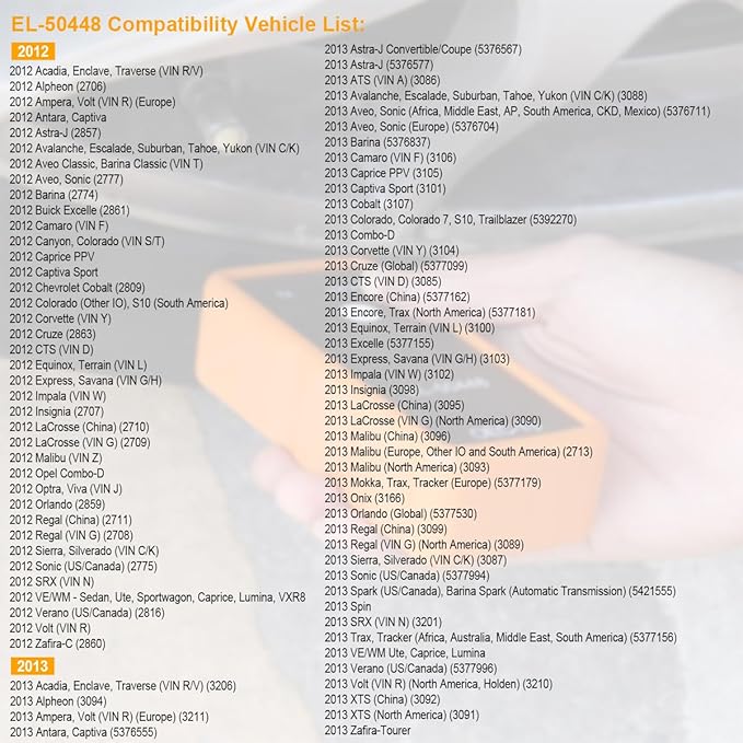 TPMS Relearn Tool for Car Tire Sensor, EL-50448 Tire Pressure Monitor Sensor Activation Reset Tool OEC-T5, System Programming Training for Most Series Vehicles