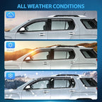 in-Channel Rain Guards for GMC Terrain 2010-2017, Window Visor Window Deflectors for Rain Protection & Ventilation, Smoke Tinted, 4PCS